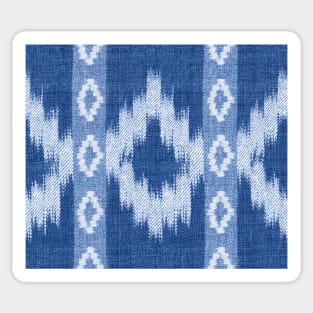Rhombus Shibori (denim blue) Sticker